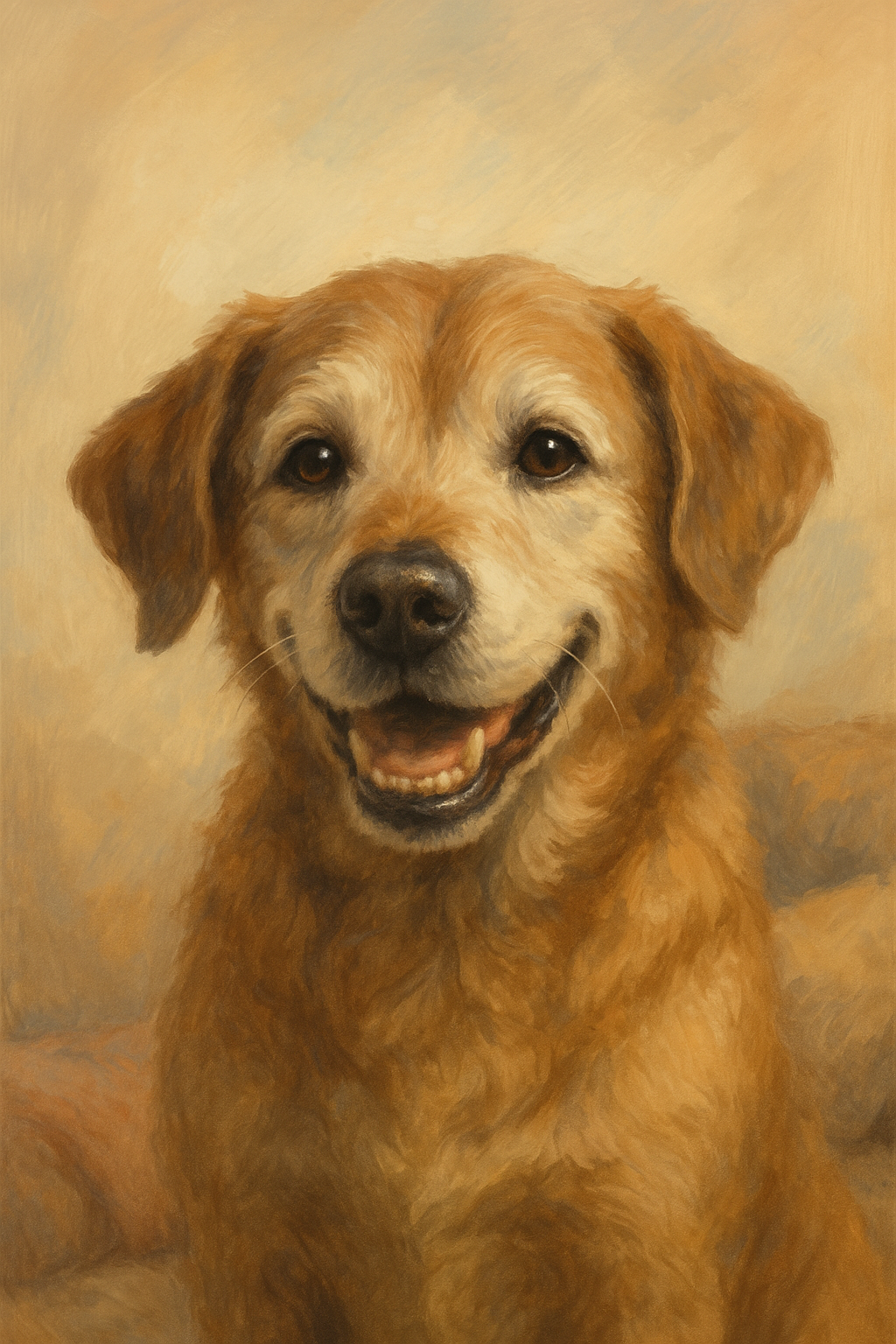 Senior dog illustration